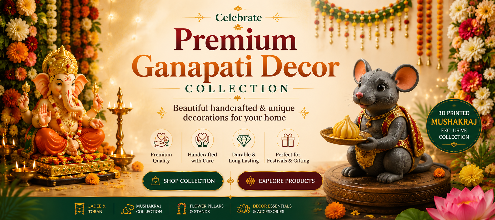 Festive Ganapati Decor Festive Ganapati Decor