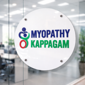 Round Premium Acrylic Name Plate Multicolor