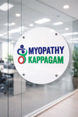1 Round Premium Acrylic Name Plate Multicolor
