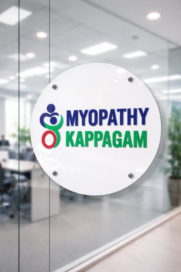 Round Premium Acrylic Name Plate Multicolor