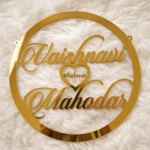 Acrylic Stage Signage -Circle (Single layer)