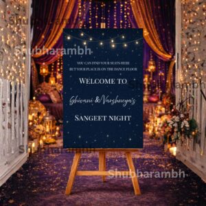 Welcome Board – Sangeet