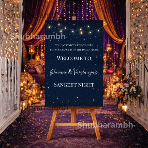 3 Welcome Board – Sangeet