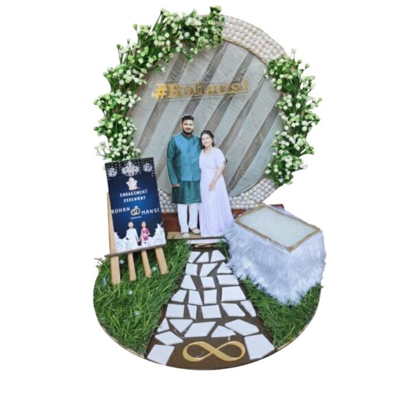 4 Engagement Ring Platter- with photo cutout