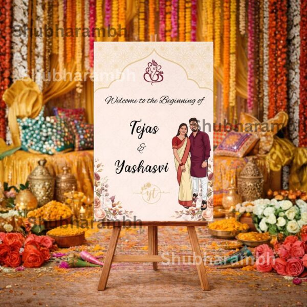 4 Welcome Board – Wedding 1
