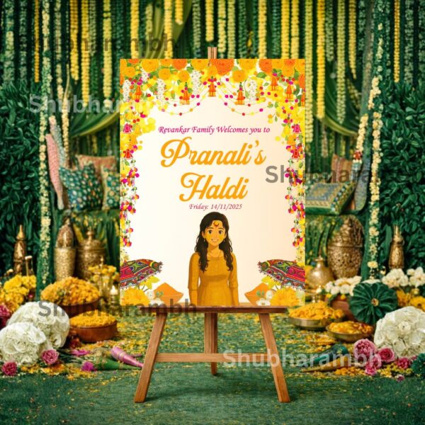 5 Welcome Board – Haldi 1