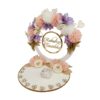 5 Engagement Ring Platter- with Pastel flowers