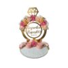 7 Engagement Ring Platter- with Rose Flower