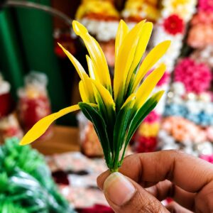 Artificial Yellow Lily Flower Bunch Artificial Yellow Lily Flower Bunch