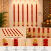 Premium Handmade Floral Door Hanging Red Premium Handmade Floral Wall Hanging (Set of 6) – 3.5 Feet | Decorative Festival Ladee