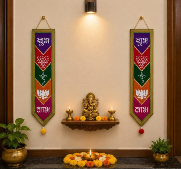 Shubh-Labh Wall Hanging 3 Traditional Shubh-Labh Wall Hanging